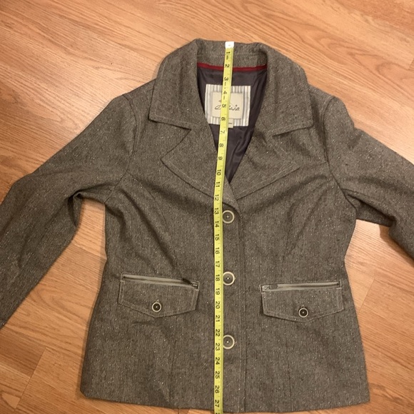 Vintage Grey Tweed Sparkly Light Coat/Jacket - Picture 15 of 16